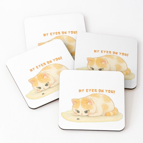 Item preview, Stalking Ginger Cat - Watercolor Illustration designed and sold by Mr. Pawsome.