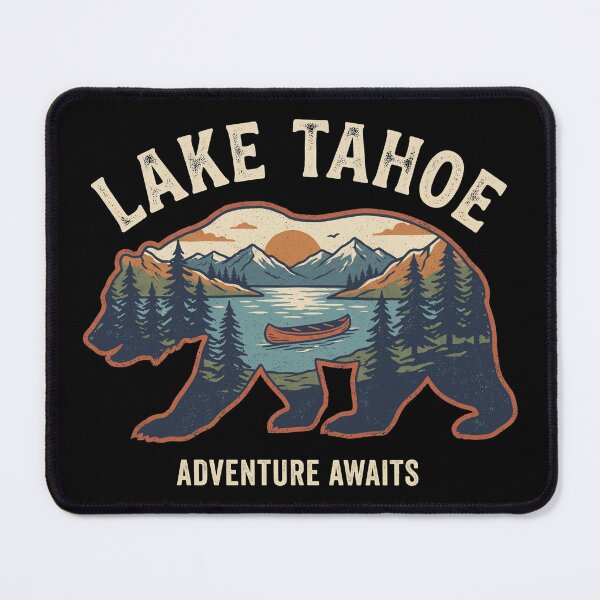 Item preview, Lake Tahoe California Nevada Bear Adventure Awaits Tahoe Camping designed and sold by Milasneeze.