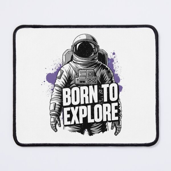 Item preview, Born to Explore Astronaut Purple Nebula Art designed and sold by Ossvio.