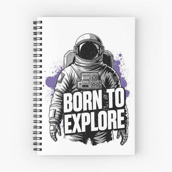 Item preview, Born to Explore Astronaut Purple Nebula Art designed and sold by Ossvio.