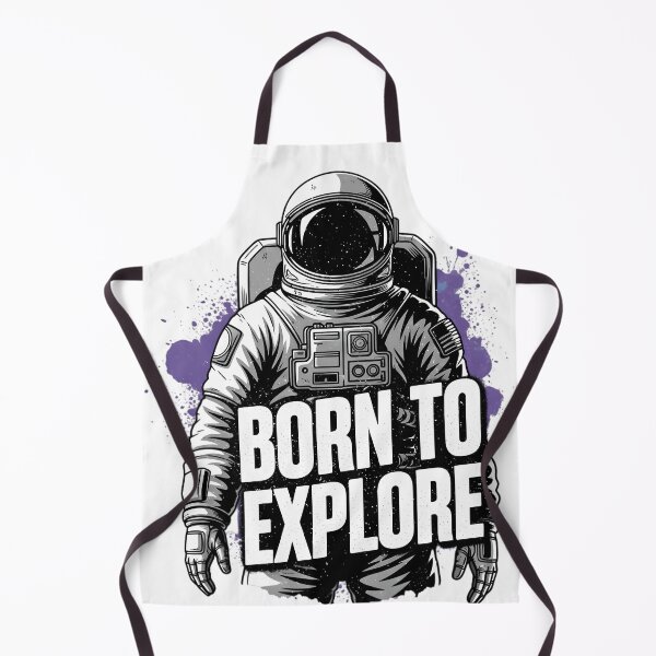 Item preview, Born to Explore Astronaut Purple Nebula Art designed and sold by Ossvio.
