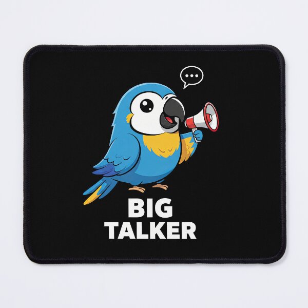 Item preview, Big Talker Kawaii Parrot Art designed and sold by Teeny Quities.