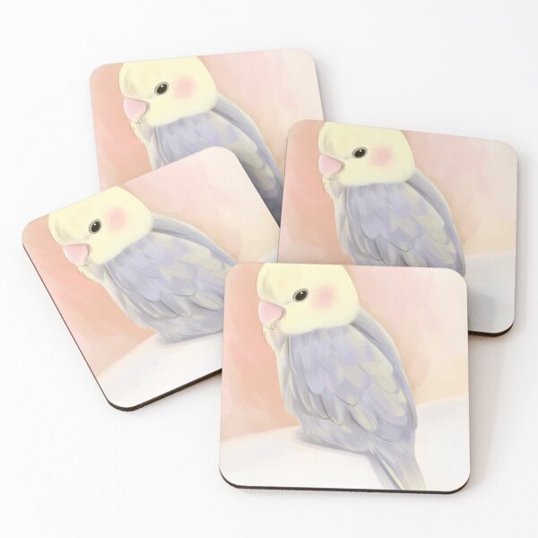 Item preview, Lovebird Parrot digital painting  designed and sold by Pourlachance.