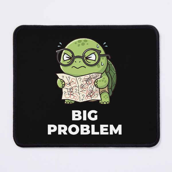 Item preview, Big Problem Kawaii Turtle Art designed and sold by Teeny Quities.