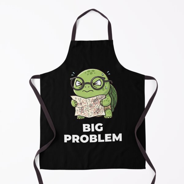 Item preview, Big Problem Kawaii Turtle Art designed and sold by Teeny Quities.