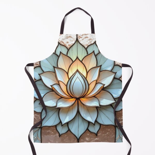 Item preview, Lotus Stained Glass designed and sold by Shelley Loewnau-Jones Studio.