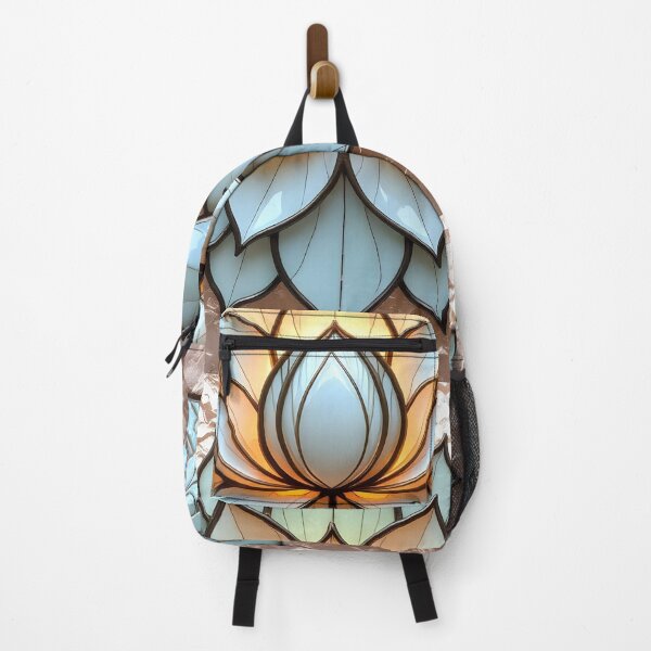 Item preview, Lotus Stained Glass designed and sold by Shelley Loewnau-Jones Studio.