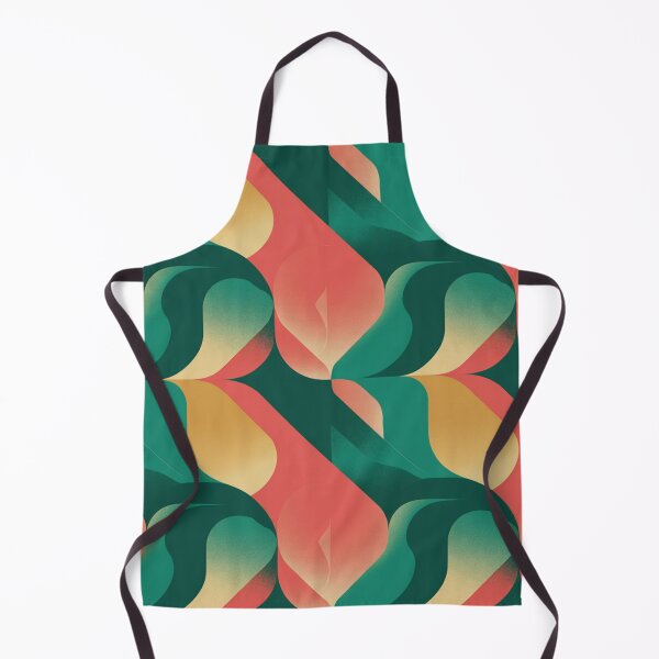 Item preview, Abstract Fluid Seamless Pattern – Teal Coral & Gold Gradient designed and sold by Midnight Veil Designs.