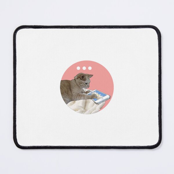 Item preview, "An adorable cat playing with a smartphone."- Sticker art designed and sold by Lunar1111.