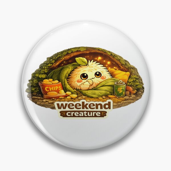 Item preview, Cute Weekend Mood Sticker | The World of Pipleaf designed and sold by TheCrookedFern.