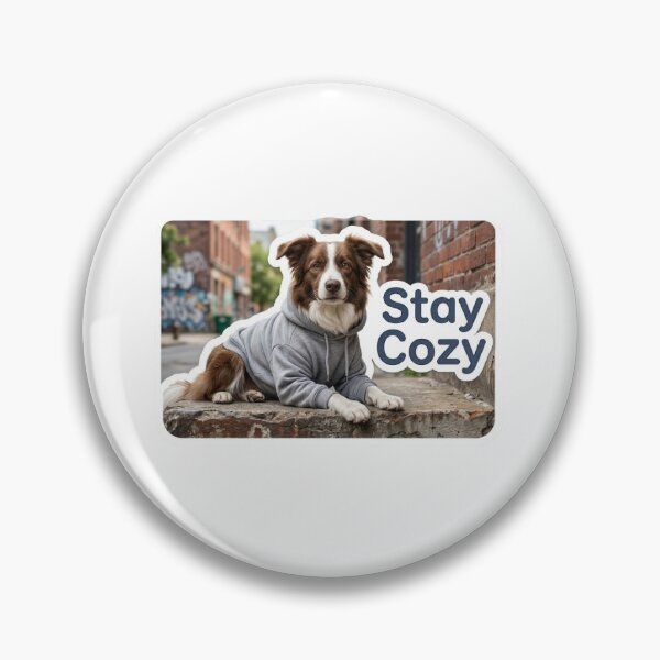 Item preview, Cozy Dog Sticker – Hoodie Pet Design designed and sold by SainiArt19.