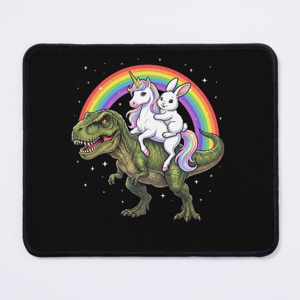 Item preview, Rainbow Rabbit Unicorn T Rex Dinosaur Animal Lover designed and sold by DoodleTortle.