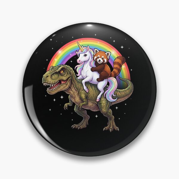 Item preview, Rainbow Red Panda Unicorn T Rex Dinosaur Animal Lover designed and sold by DoodleTortle.