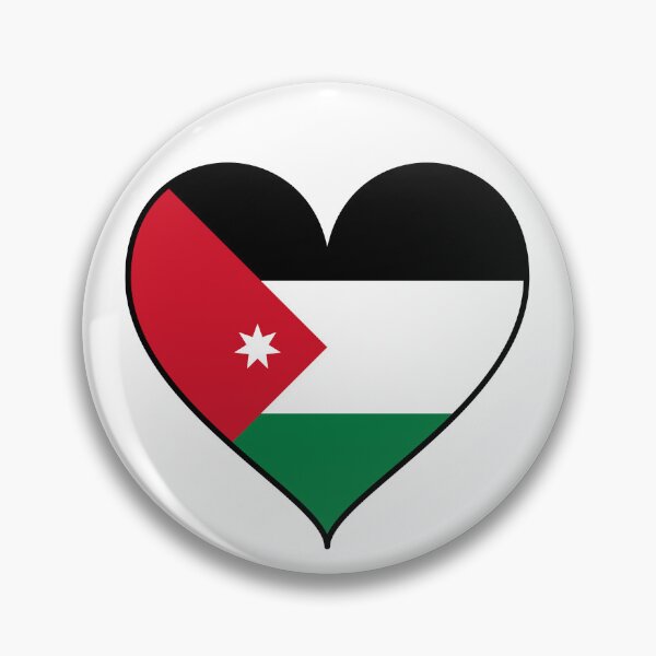 Item preview, Jordan Flag Heart Patriotic Design designed and sold by saadhamido.