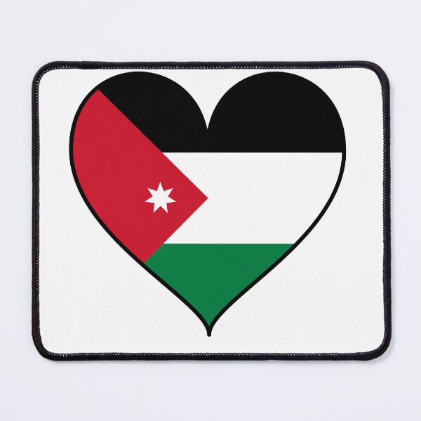 Item preview, Jordan Flag Heart Patriotic Design designed and sold by saadhamido.