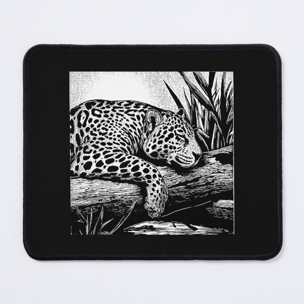 Item preview,  "Brazilian Pantanal Whispers: A Jaguar Onça Pintada Linocut Collection #1 designed and sold by Helios Be. Lavsh.