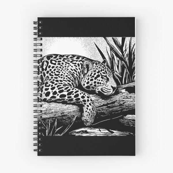Item preview,  "Brazilian Pantanal Whispers: A Jaguar Onça Pintada Linocut Collection #1 designed and sold by Helios Be. Lavsh.