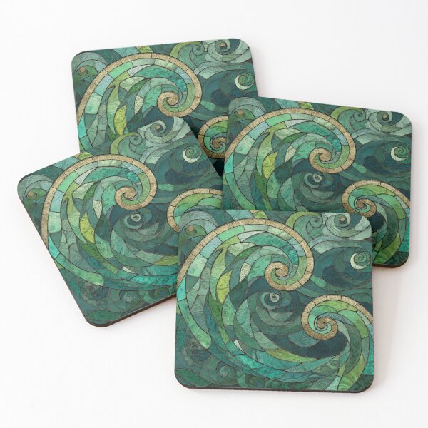 Item preview, New Zealand Māori Paua Pattern Koru Design 892 designed and sold by GrinGalore.