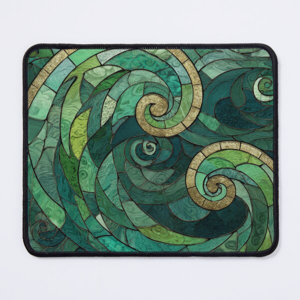 Item preview, New Zealand Māori Paua Pattern Koru Design 892 designed and sold by GrinGalore.