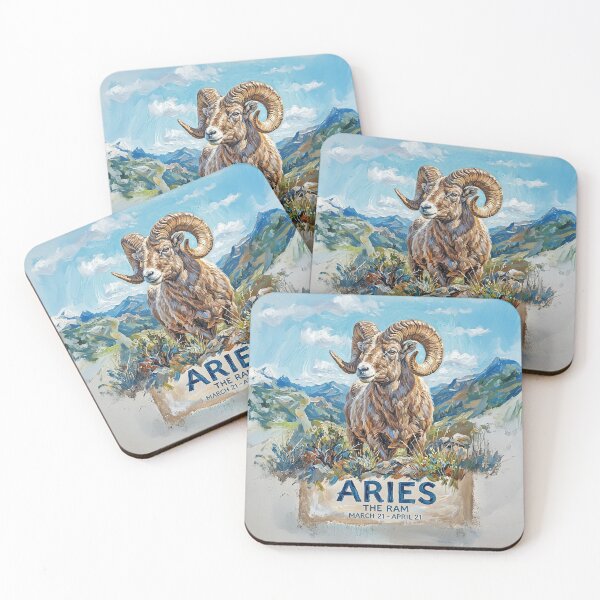 Item preview, Aries the Ram Astology Zodiac Poster designed and sold by candiscamera.