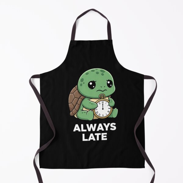 Item preview, Always Late Kawaii Turtle Art designed and sold by Teeny Quities.