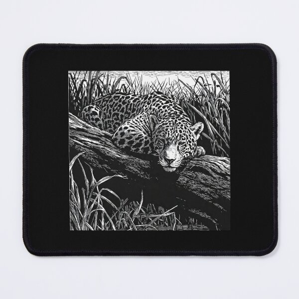 Item preview, Brazilian Pantanal Whispers: A Jaguar Onça Pintada Linocut Collection #2 designed and sold by Helios Be. Lavsh.