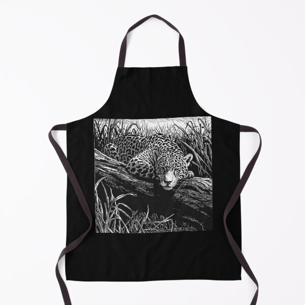 Item preview, Brazilian Pantanal Whispers: A Jaguar Onça Pintada Linocut Collection #2 designed and sold by Helios Be. Lavsh.