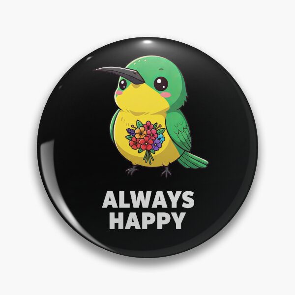Item preview, Always Happy Kawaii Sunbird Art designed and sold by Teeny Quities.