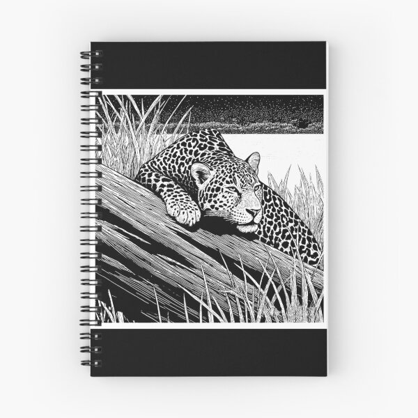 Item preview, Brazilian Pantanal Whispers: A Jaguar Onça Pintada Linocut Collection #3 designed and sold by Helios Be. Lavsh.