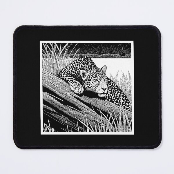 Item preview, Brazilian Pantanal Whispers: A Jaguar Onça Pintada Linocut Collection #3 designed and sold by Helios Be. Lavsh.