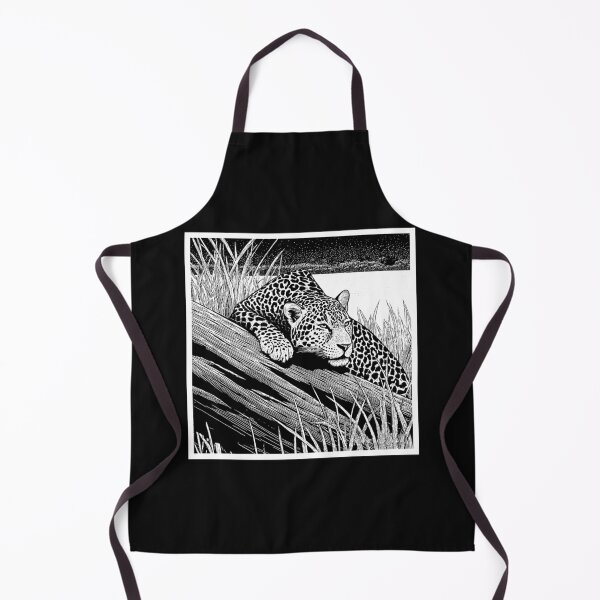 Item preview, Brazilian Pantanal Whispers: A Jaguar Onça Pintada Linocut Collection #3 designed and sold by Helios Be. Lavsh.