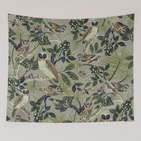 Item preview, Owls in Khaki designed and sold by Wondroustrange.