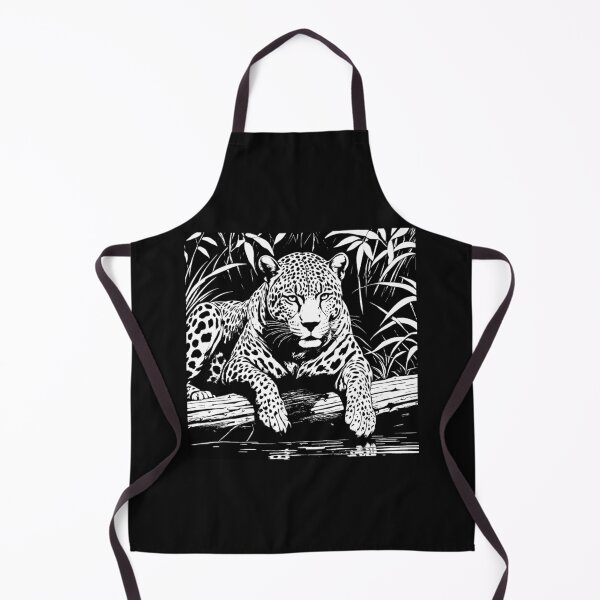 Item preview, Brazilian Pantanal Whispers: A Jaguar Onça Pintada Linocut Collection #4 designed and sold by Helios Be. Lavsh.