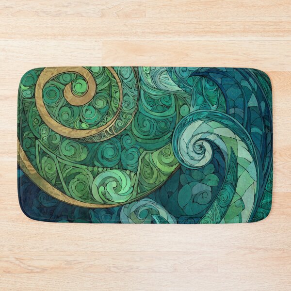 Item preview, New Zealand Māori Paua Pattern Koru Design 893 designed and sold by GrinGalore.