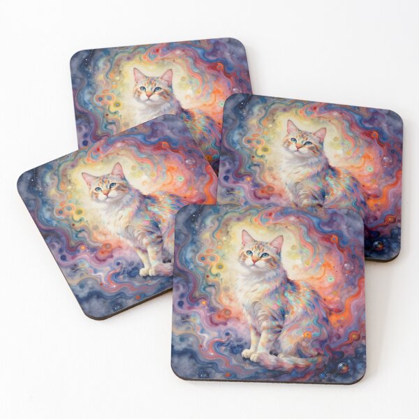 Item preview, Swirling Colors Cat designed and sold by Shelley Loewnau-Jones Studio.