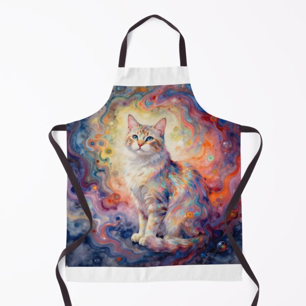 Item preview, Swirling Colors Cat designed and sold by Shelley Loewnau-Jones Studio.