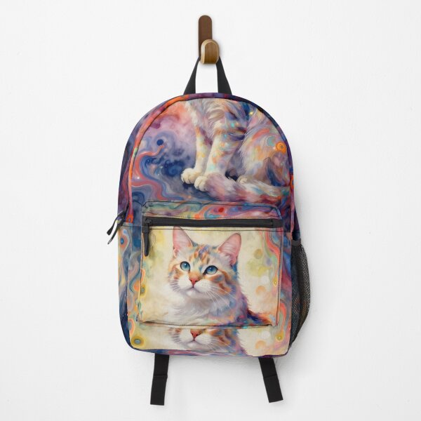 Item preview, Swirling Colors Cat designed and sold by Shelley Loewnau-Jones Studio.