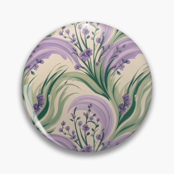 Item preview, Impressionist Lavender Seamless Pattern – Purple Flowers & Swirls designed and sold by Midnight Veil Designs.