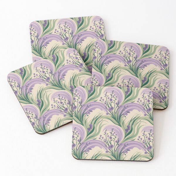 Item preview, Impressionist Lavender Seamless Pattern – Purple Flowers & Swirls designed and sold by Midnight Veil Designs.