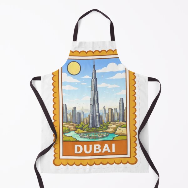 Item preview, Dubai Burj Khalifa Travel Stamp Sticker Magnet designed and sold by CLOUTKULT.