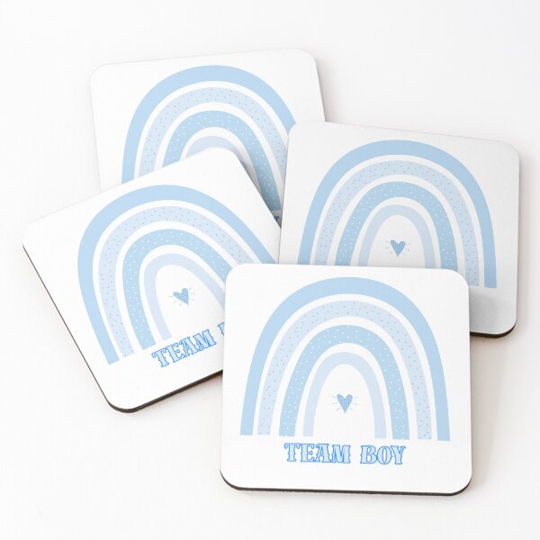 Item preview, Team Boy Baby Shower Rainbow Design – Cute Blue Boho Gender Reveal designed and sold by SaraMagicStudio.