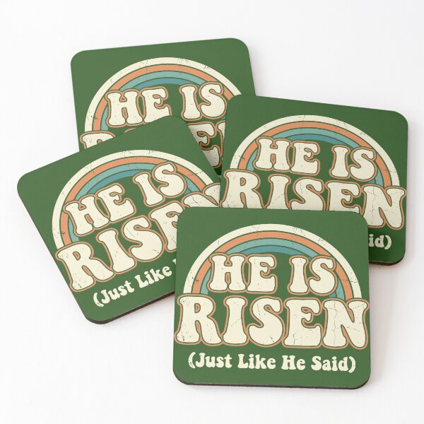 Item preview, Retro He Is Risen Easter Christian Faith designed and sold by FlashCraft Design.