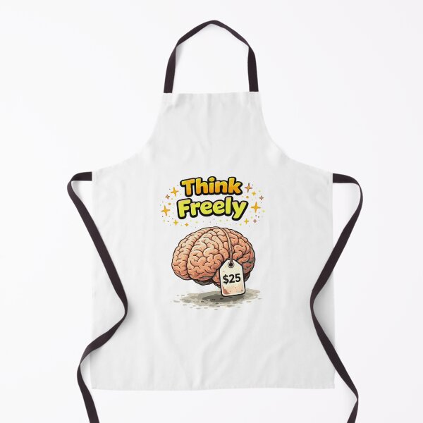 Item preview, Think Freely Funny Dark Humor Brain Price Design designed and sold by Tattee.