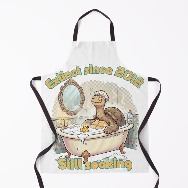 Item preview, Funny Turtle Gift - Extinct Pinta Island Tortoise Bubble Bath T-Shirt - Extinct Since 2012 - Wildlife Humor - Animal Lover Gift designed and sold by Nature & Moustaches.