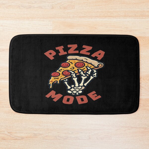Item preview, “PIZZA MODE” Skeleton Hand Pizza Slice | Funny Edgy Food Lover Graphic | Bold Retro Design designed and sold by Bright Nest Studio.