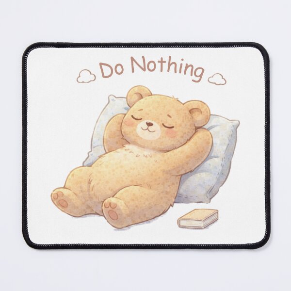 Item preview, Do Nothing Bear | Cute Kawaii Aesthetic | Cozy Lazy Mood Design designed and sold by The Mood Index.