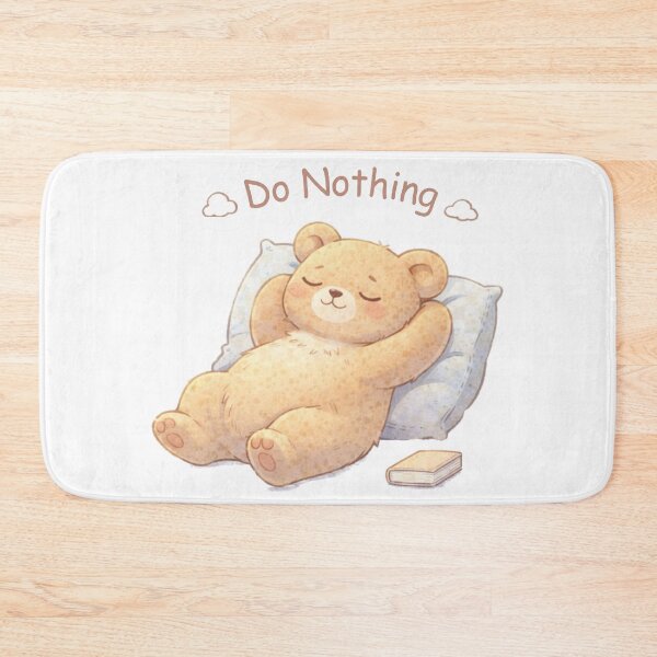 Item preview, Do Nothing Bear | Cute Kawaii Aesthetic | Cozy Lazy Mood Design designed and sold by The Mood Index.