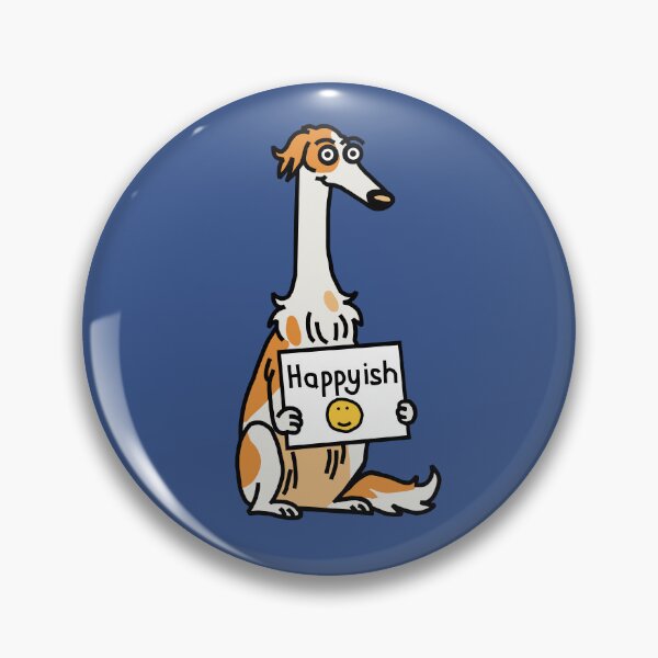 Item preview, Borzoi Dog is Happyish designed and sold by ellenhenry.