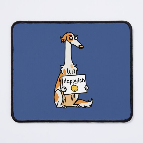 Item preview, Borzoi Dog is Happyish designed and sold by ellenhenry.