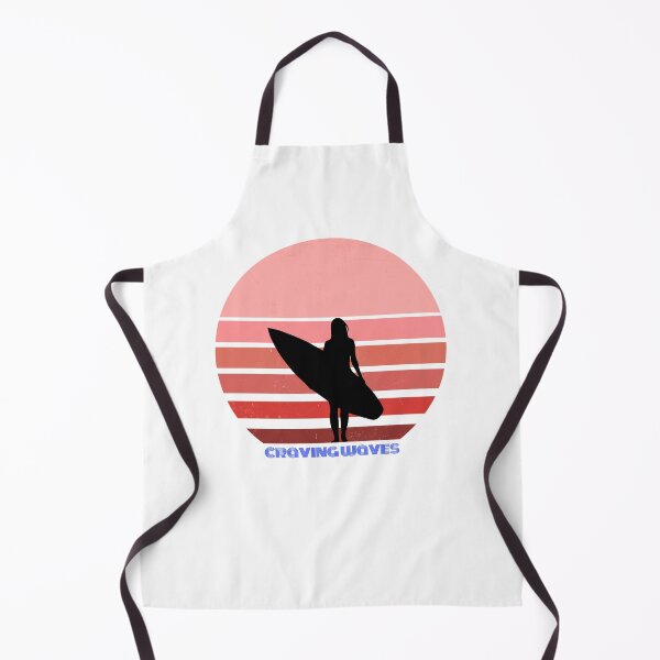 Item preview, Craving Waves. Gift for a Surfer, Surf Lover. Pink Sunset and Surfer Silhouette. designed and sold by ShrimpAndGrits.